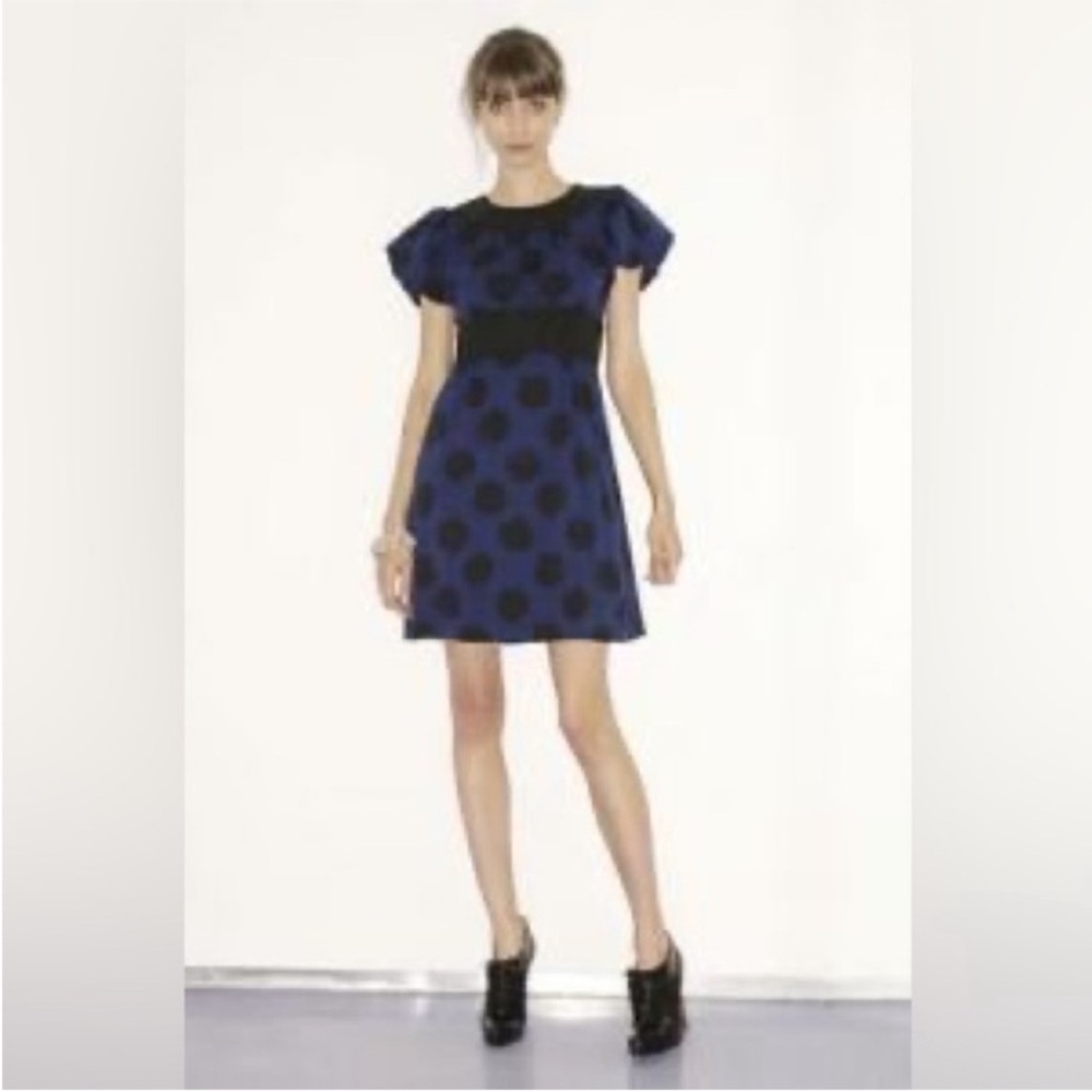 Diane Von Furstenberg Silk Rosebud Print Fit & Flare Midi Dress. 4.